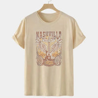 theperilsmovie Blouses & Shirts Country Music Nashville Print Shirt