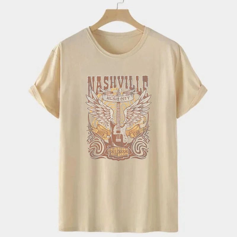 theperilsmovie Blouses & Shirts Country Music Nashville Print Shirt