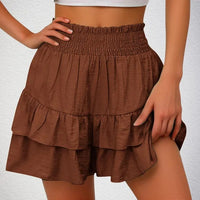 theperilsmovie Boho Skirt, Mini Skirt Boho Casual Mini Skirt Brown / S