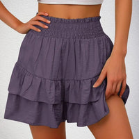 theperilsmovie Boho Skirt, Mini Skirt Boho Casual Mini Skirt Purple / S