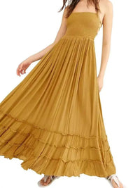 theperilsmovie Dresses, Maxi Dresses, Summer Dresses, Beach Dresses Hippie Backless Halter Dress Yellow / S